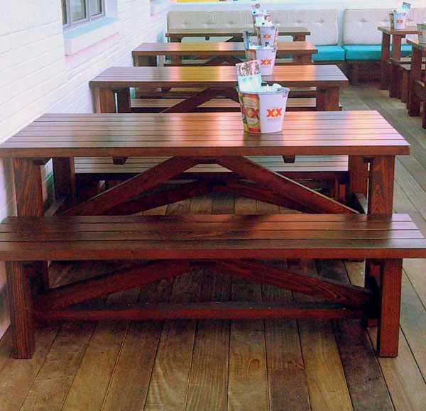 Cypress wood holds up well outside