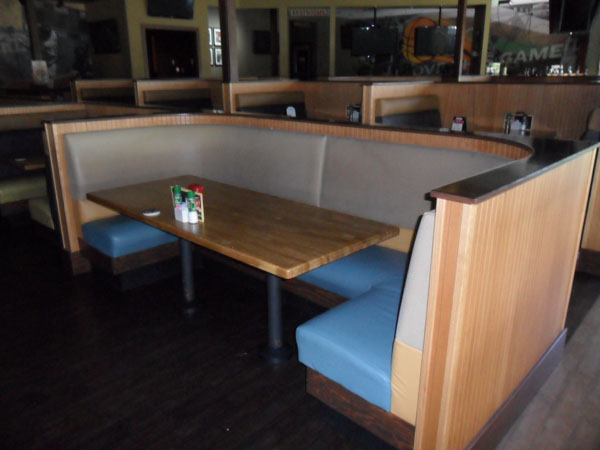 Lee Roy Selmons curved banquette